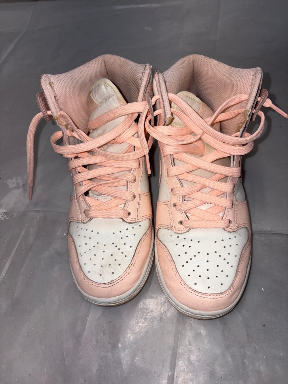 Nike Women’s Pink and White Hightops
